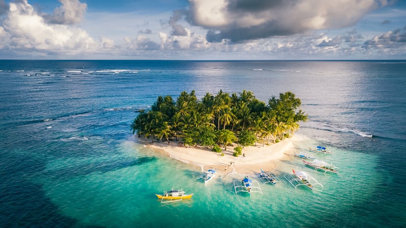 Paradise Island view Siargao Philippines